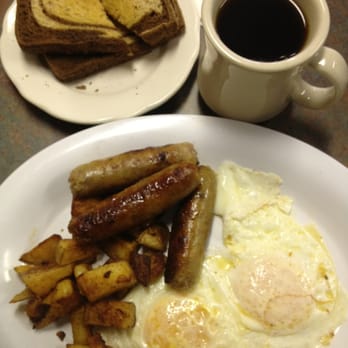 Dedham Diner - 2 eggs over easy, home fries, sausage & toast - Breakfast & Brunch Near Me - Dedham, Massachusetts Dedham Diner - 2 eggs over easy, home fries, sausage & toast - Breakfast & Brunch Near Me - Dedham, Massachusetts