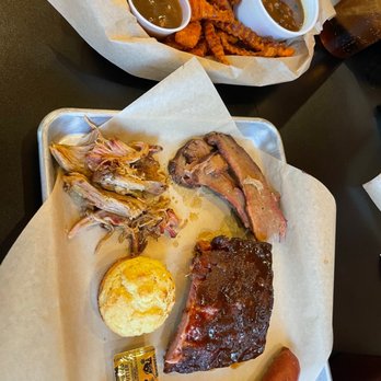 The Burnt End - a plate of meat and sides - Barbeque Near Me - Red Bud, Illinois The Burnt End - a plate of meat and sides - Barbeque Near Me - Red Bud, Illinois