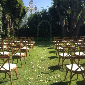 Rustic Parties - Cross back chairs - Party Equipment Rentals Near Me