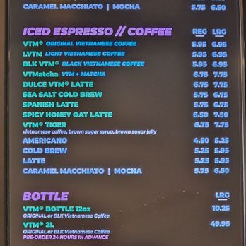 Blk Dot Coffee - Menu in March 2025 - Coffee & Tea Near Me - Newport Beach, California