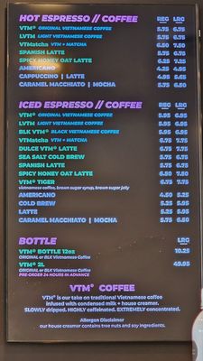Menu photo 7 Blk Dot Coffee Newport Beach, CA
