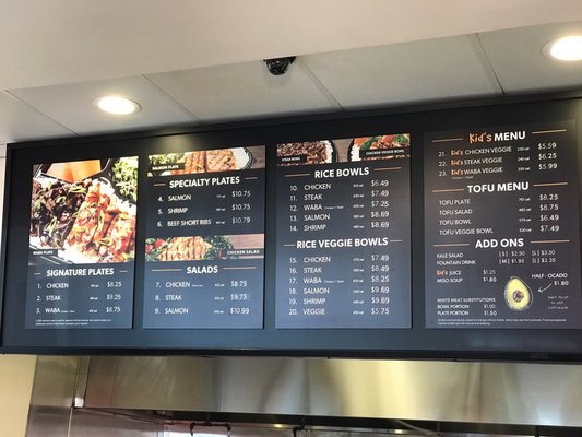 Menu photo 1 WaBa Grill Torrance, CA Menu photo 1 WaBa Grill Torrance, CA