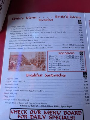 Menu photo 5 Ernie's Roanoke, VA