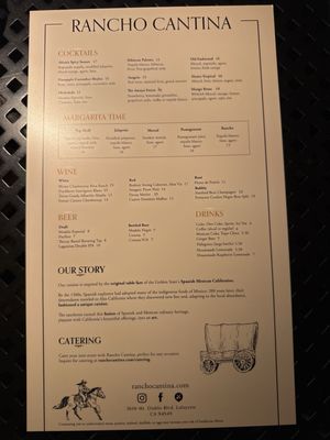 Menu photo 1 Rancho Cantina Lafayette, CA