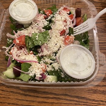 Patras Gyros - Large Greek salad. Yummy - Mediterranean Near Me - Vancouver, Washington Patras Gyros - Large Greek salad. Yummy - Mediterranean Near Me - Vancouver, Washington