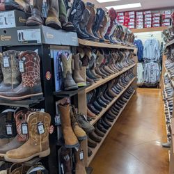 Billy's Western Wear - This is a very small portion of their men's, women's, and children's boots of every size and style.