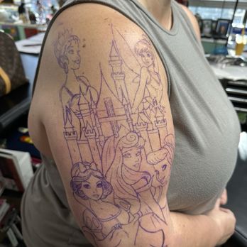 Evolution Tattoo - Day 1 stencil on - Tattoo Near Me - Reno, Nevada