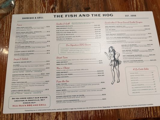 Menu photo 1 The Fish and The Hog Kamuela, HI Menu photo 1 The Fish and The Hog Kamuela, HI