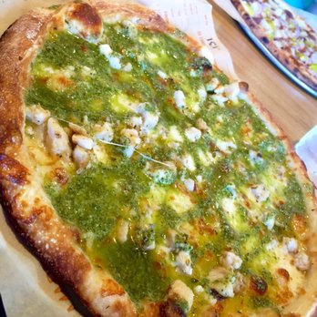 Blaze Pizza - Green stripe without arugula and with extra pesto - Pizza Near Me - College Park, Maryland