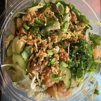 Pokeworks - Salmon poke bowl with yuzu sauce - Fast Food Near Me - Toronto, Ontario
