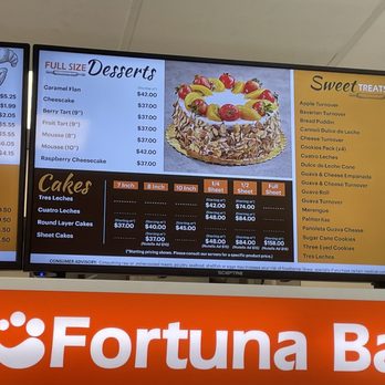 Fortuna Bakery - the menu and prices of the bakery - Bakeries Near Me - St Cloud, Florida
