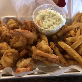 Fish Tales Pub and Grill - Fried Shrimp,Fries, coleslaw & hush puppy - Pubs Near Me - Brunswick, Georgia