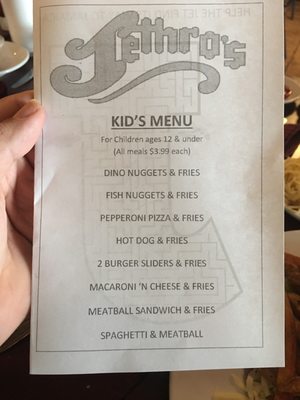 Menu photo 5 Jethro's Altoona, PA