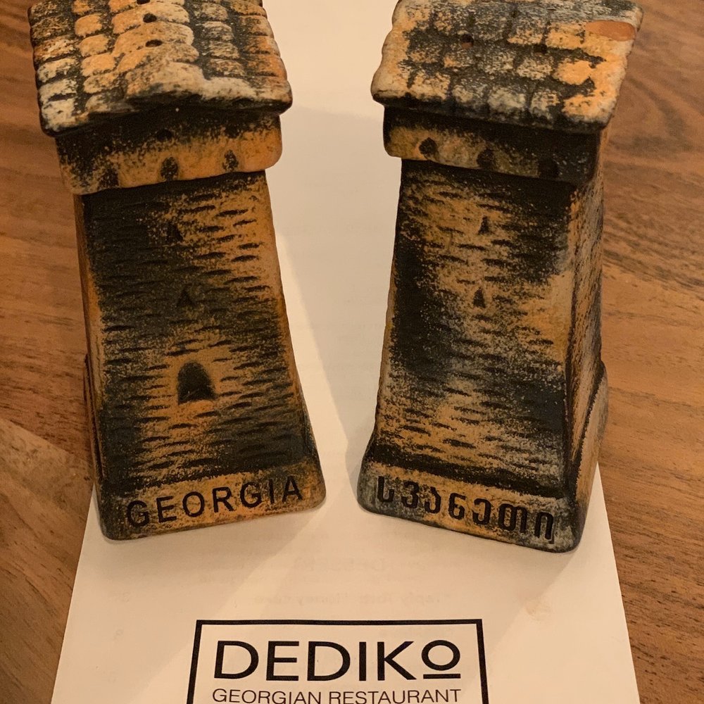 Dediko - Cute salt & pepper shakers with a menu. - Georgian Near Me - Vancouver, Washington Dediko - Cute salt & pepper shakers with a menu. - Georgian Near Me - Vancouver, Washington