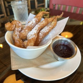 Americana - Beignets with fresh blueberry jam. - American Near Me - Santa Rosa, California