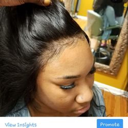 Krush Hair Studio - Lace Frontal install No hair out