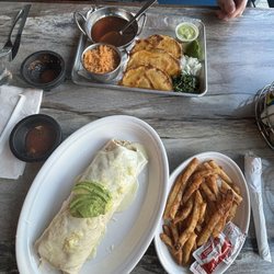 Aye! Toro Tacos & Tequila - Toro burrito and quesabirria tacos