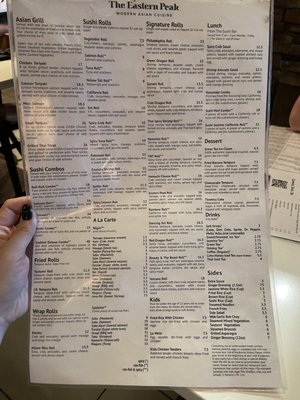 Menu photo 1 The Eastern Peak - Bellevue Nashville, TN Menu photo 1 The Eastern Peak - Bellevue Nashville, TN
