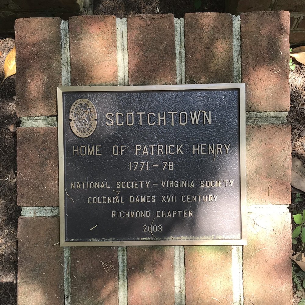 Patrick Henry's Scotchtown - Plaque at the entrance - Museums Near Me - Beaverdam, Virginia Patrick Henry's Scotchtown - Plaque at the entrance - Museums Near Me - Beaverdam, Virginia