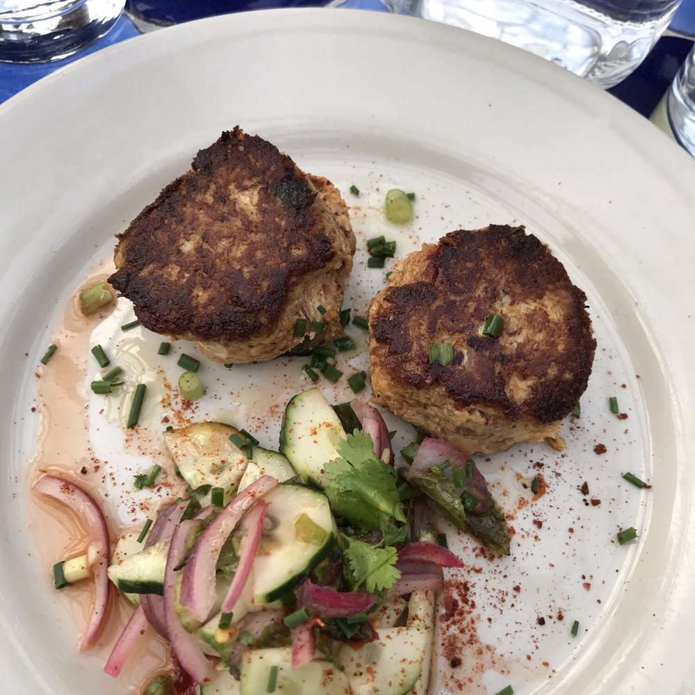The Red Dory - Bluefish cakes - New American Near Me - Tiverton, Rhode Island