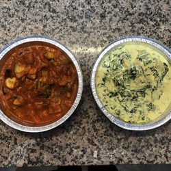 Pizzeria La Luna - Links P-41, Verdure al Forno /  rechts P-40, Kartoffelauflauf mit Spinat