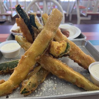 Angry Pete's Pizza - Fried MASSIVE Beer Battered Zucchini Stix - Pizza Near Me - San Diego, California Angry Pete's Pizza - Fried MASSIVE Beer Battered Zucchini Stix - Pizza Near Me - San Diego, California