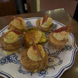 Chicken Fried Deviled Eggs