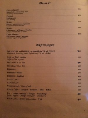 Menu photo 2 Restaurant Gandhi Montreal, QC Menu photo 2 Restaurant Gandhi Montreal, QC