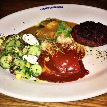 Cherry Creek Grill - Filet & Enchilada Platter - New American Near Me - Denver, Colorado