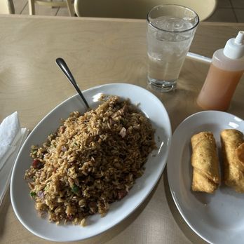 New Hong Kong - The Dynamic Duo of the Heavenly quick Lunch of BBQ Pork Fried Rice with The Addictive Egg Rolls - Chinese Near Me - Streamwood, Illinois New Hong Kong - The Dynamic Duo of the Heavenly quick Lunch of BBQ Pork Fried Rice with The Addictive Egg Rolls - Chinese Near Me - Streamwood, Illinois