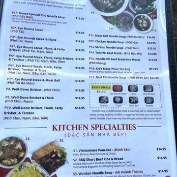 Pho Le Nguyen - Menu - Noodles Near Me - Portland, Oregon