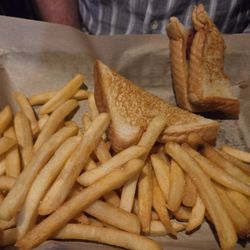 The Loft Bar & Grill - Fried bologna sammie with fries!