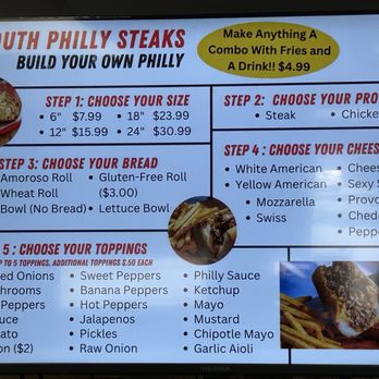 South Philly Steaks - Ask about Sexy sauce - lot of fresh toppings - Cheesesteaks Near Me - Winter Garden, Florida South Philly Steaks - Ask about Sexy sauce - lot of fresh toppings - Cheesesteaks Near Me - Winter Garden, Florida