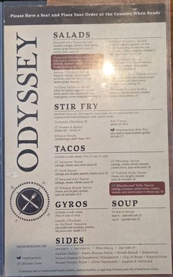 Menu photo 2 Odyssey World Cafe Paso Robles, CA