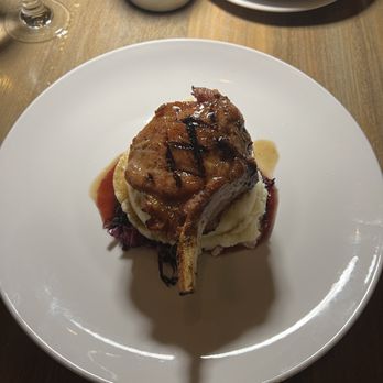 Caribbean Fish Market - Pork chop with mashed potatoes - Seafood Near Me - St. Thomas, Virgin Islands Caribbean Fish Market - Pork chop with mashed potatoes - Seafood Near Me - St. Thomas, Virgin Islands