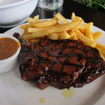 Hurricane's Grill Top Ryde City - rib eye steak with peri peri sauce - Restaurants Near Me - Sydney, NSW