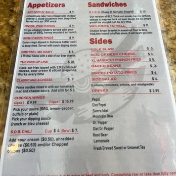 SOB Burgers - Other stuff menu - Burgers Near Me - Bradenton, Florida