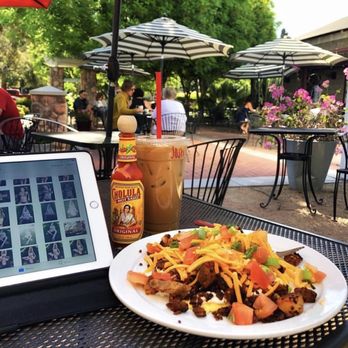 The Coffee Shop - TJ. scramble with an iced mocha latte. - Coffee & Tea Near Me - Gilbert, Arizona The Coffee Shop - TJ. scramble with an iced mocha latte. - Coffee & Tea Near Me - Gilbert, Arizona
