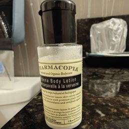 Used lotion upon my arrival