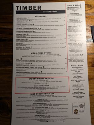 Menu photo 6 Timber Wood Fire Bistro Omaha, NE Menu photo 6 Timber Wood Fire Bistro Omaha, NE