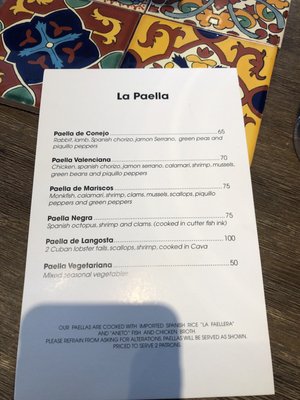 Menu photo 1 La Paella Toronto, ON