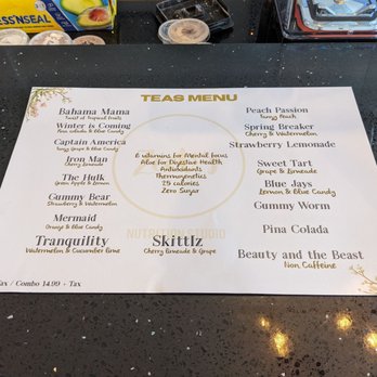ZeeV's Nutrition Studio - Tea menu. My jam! - Juice Bars & Smoothies Near Me - Toronto, Ontario ZeeV's Nutrition Studio - Tea menu. My jam! - Juice Bars & Smoothies Near Me - Toronto, Ontario