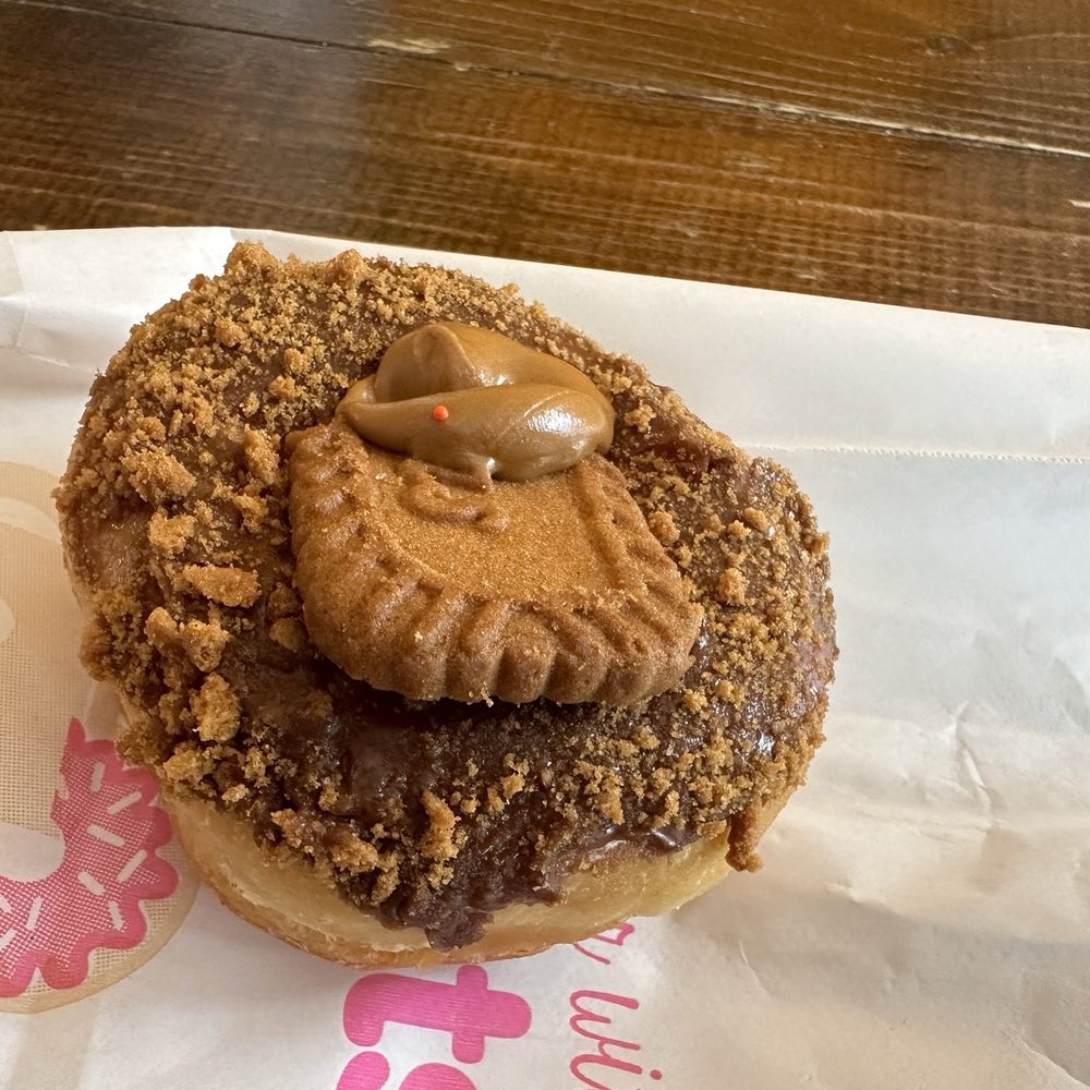 Robin’s Snowflake Donuts & Cafe - Biscoff donut - so good!!! - Donuts Near Me - Spring, Texas