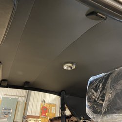 F.C.Upholstery - New bow headliner in this '72 Cuda