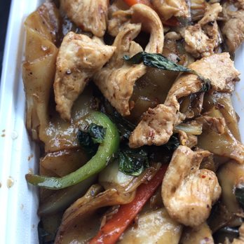 Charm Thai - Chicken drunken noodle  Very spicy and flavorful - Thai Near Me - Silver Spring, Maryland