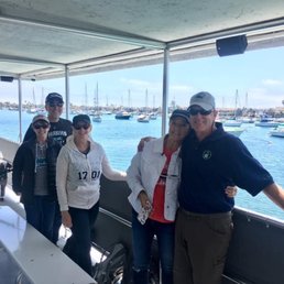 Up on the top deck.