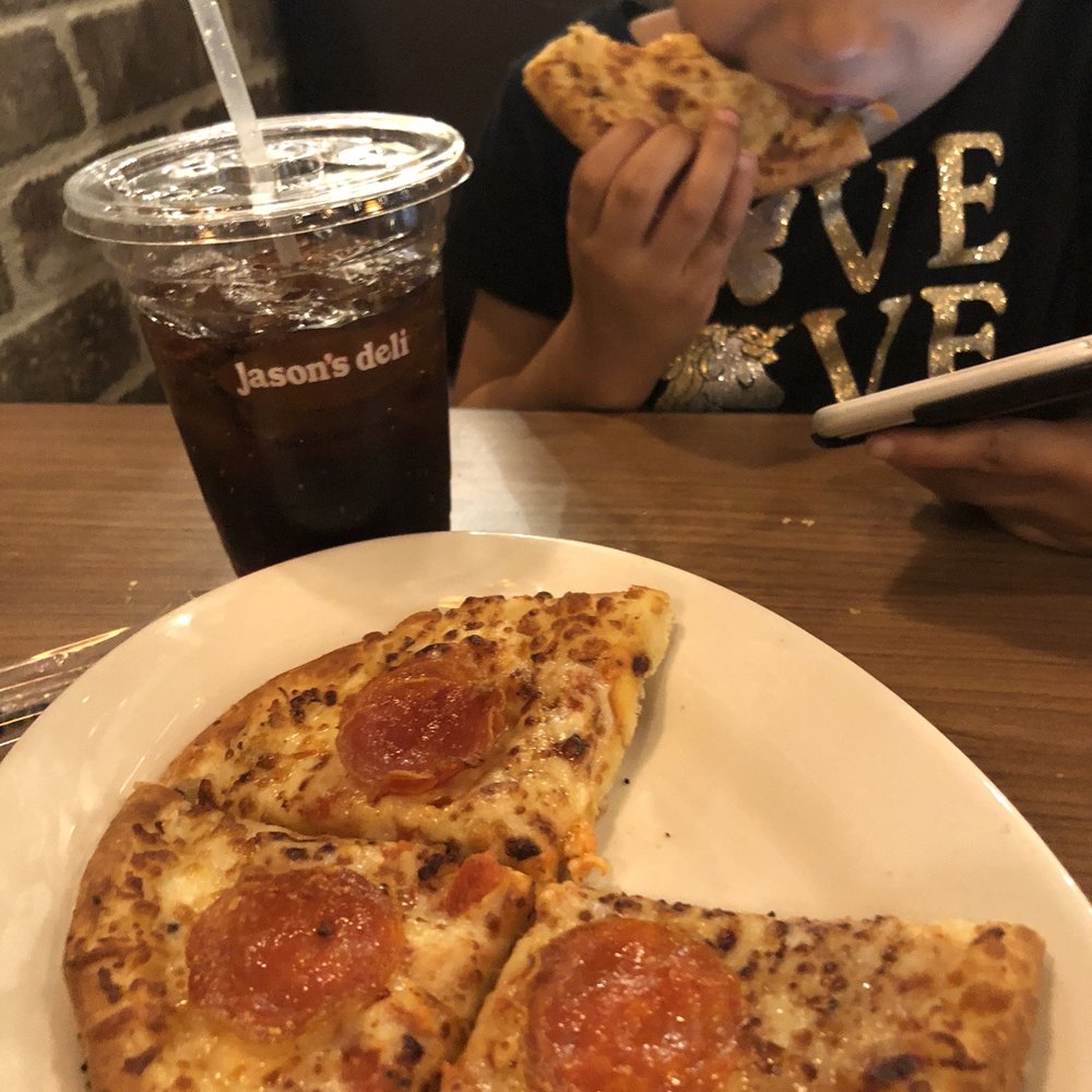 Jason's Deli - Kids pepperoni pizza. She loves it! - Salad Near Me - Metairie, Louisiana Jason's Deli - Kids pepperoni pizza. She loves it! - Salad Near Me - Metairie, Louisiana