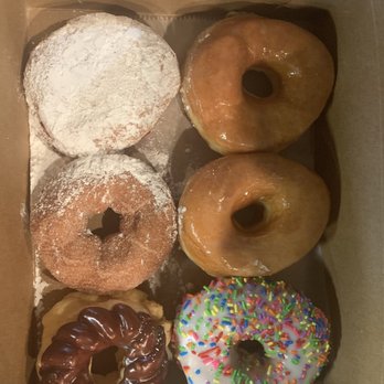 Avon Donuts Inc - Two glaze, one jelly filled, one cinnamon sugar, one chocolate swirl and a sprinkle donut. - Donuts Near Me - Pontiac, Michigan Avon Donuts Inc - Two glaze, one jelly filled, one cinnamon sugar, one chocolate swirl and a sprinkle donut. - Donuts Near Me - Pontiac, Michigan