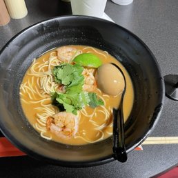Sad ramen was supposed to have other veg but just had a ton of cilantro a cold egg and crunchy noodles. 1 out of ten would not recommend. Sad ramen was supposed to have other veg but just had a ton of cilantro a cold egg and crunchy noodles. 1 out of ten would not recommend.