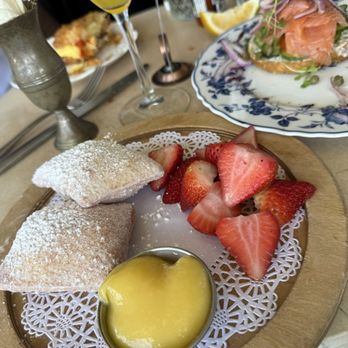 Clayton's Bakery & Bistro - Beignet with lemon custard and fresh strawberries - Bakeries Near Me - Coronado, California